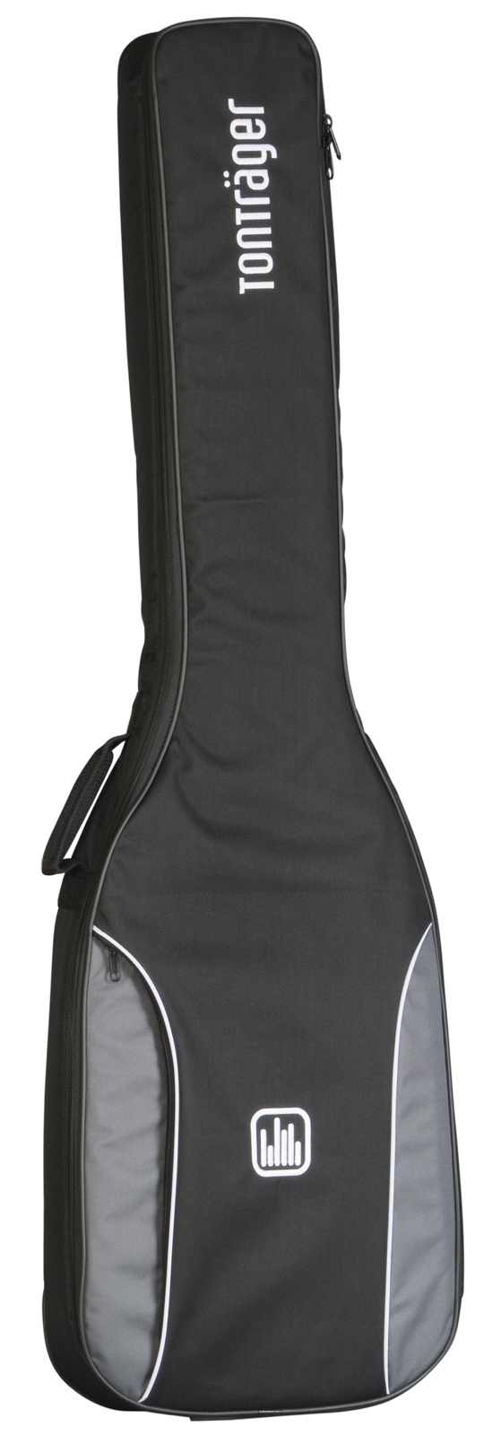 Tasche für E-Bass, 10 mm Polsterung, grau-schwarz