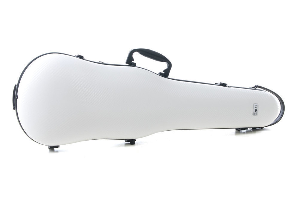 Geigenkoffer Hartschale, Poly-carbonat - weiß