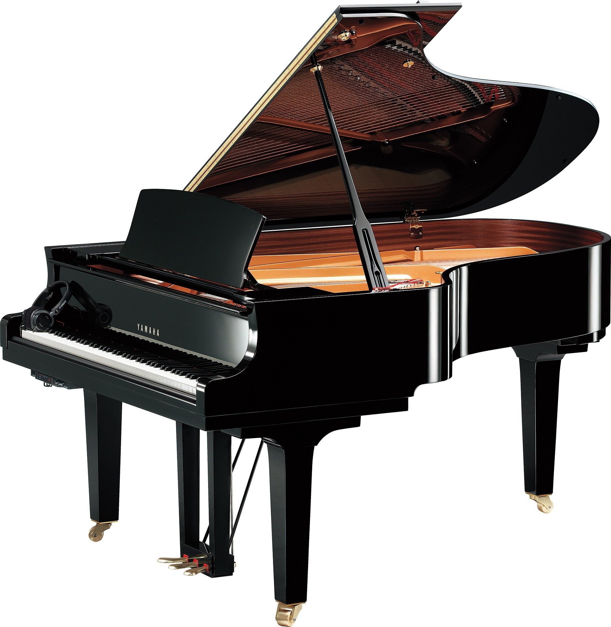Yamaha C5X SH3 Silent Flügel - Schwarz poliert