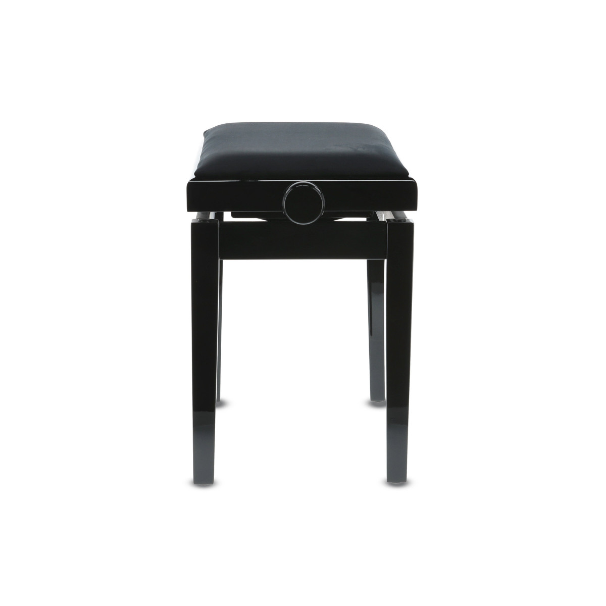 Gewa deluxe Klavierbank 130010, schwarz hochglanzpoliert, Velour-Bezug