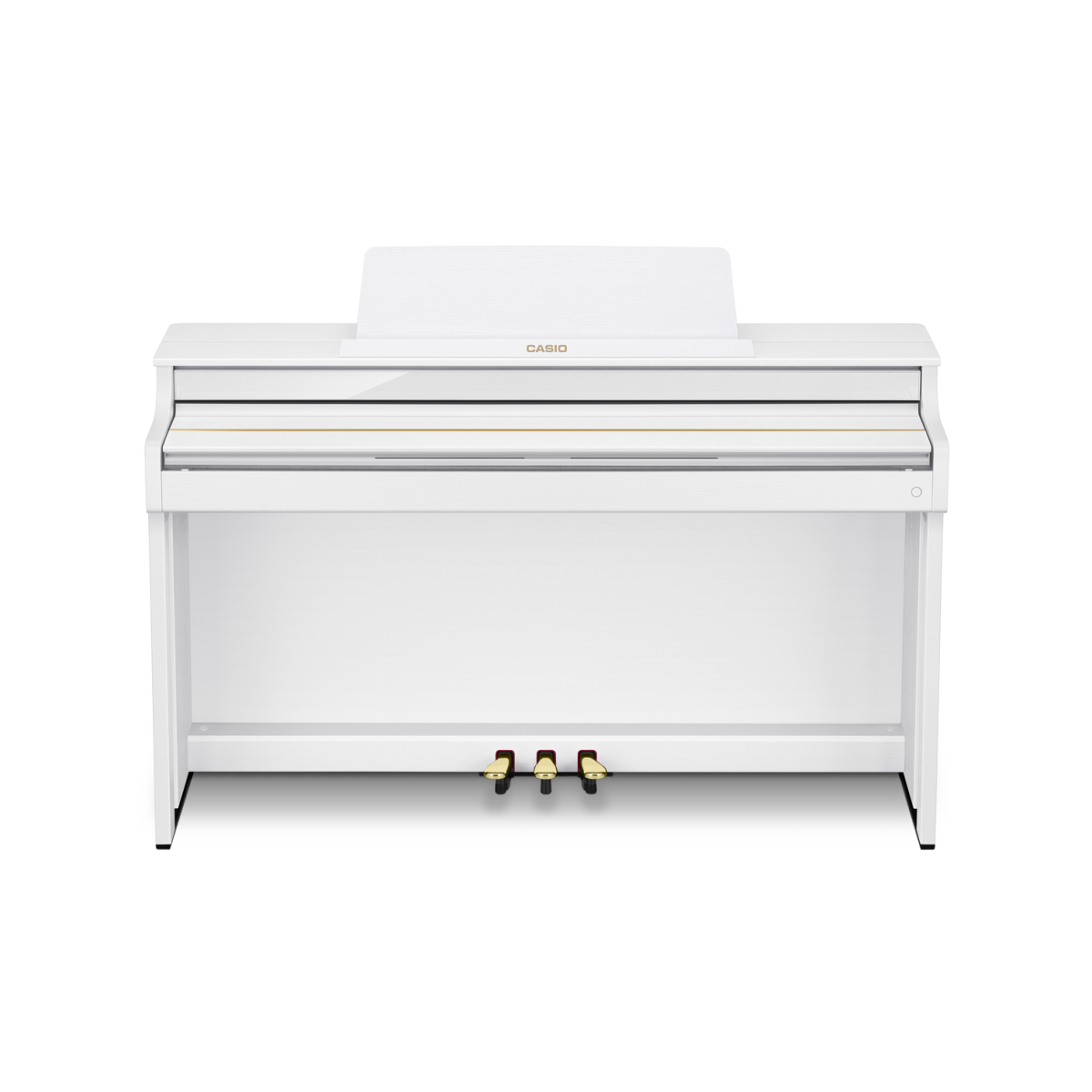 Casio Celviano AP-550 WE - weiss - Ansicht: frontal, geschlossene Tastenklappe