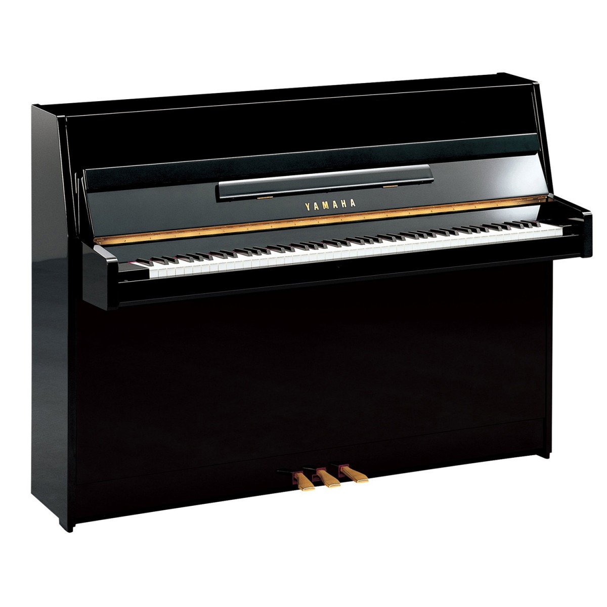 Yamaha B1 Klavier, schwarz, Ansicht: frontal