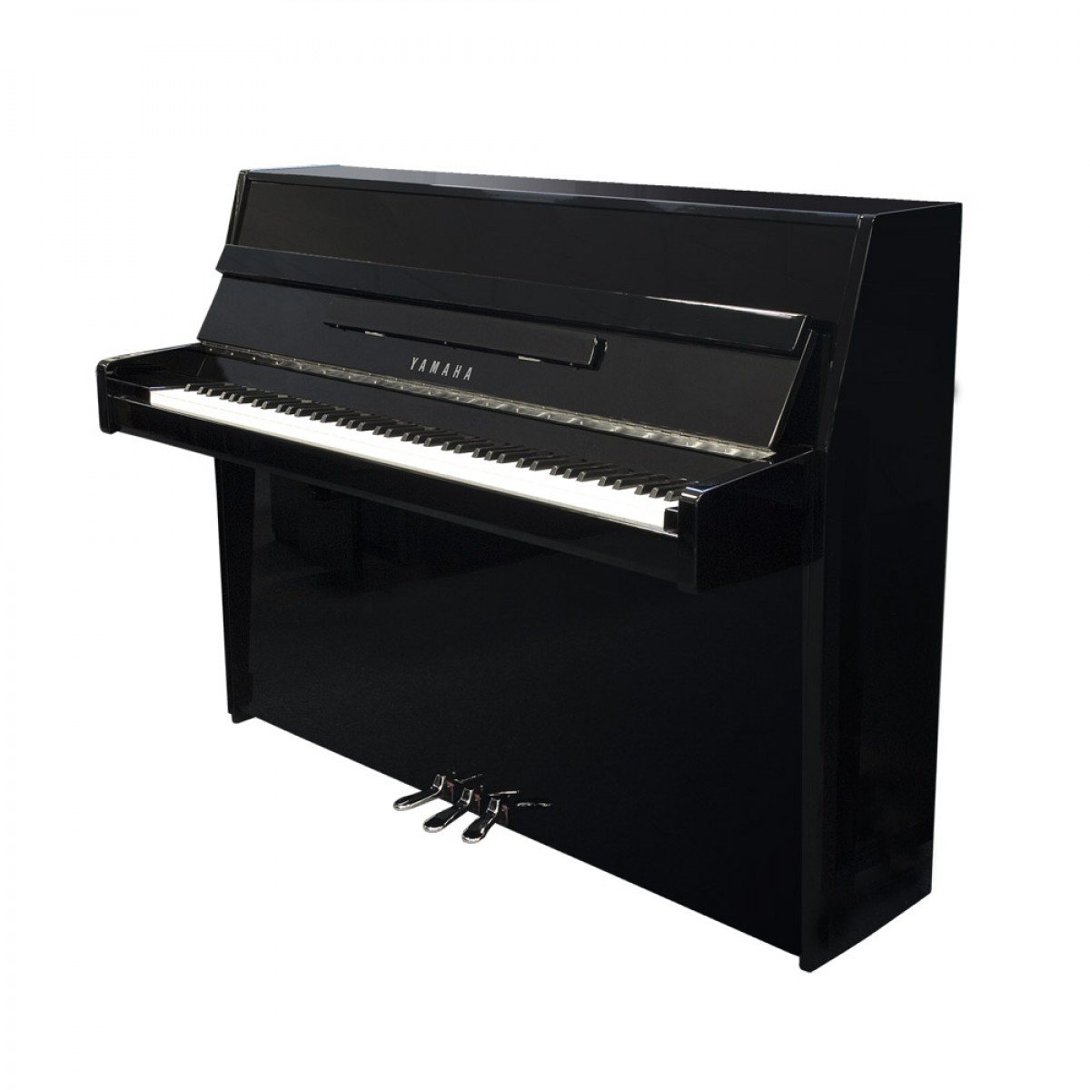 Yamaha B1 SC3 PEC Silent Klavier Schwarz Chrom, Ansicht: schräg frontal