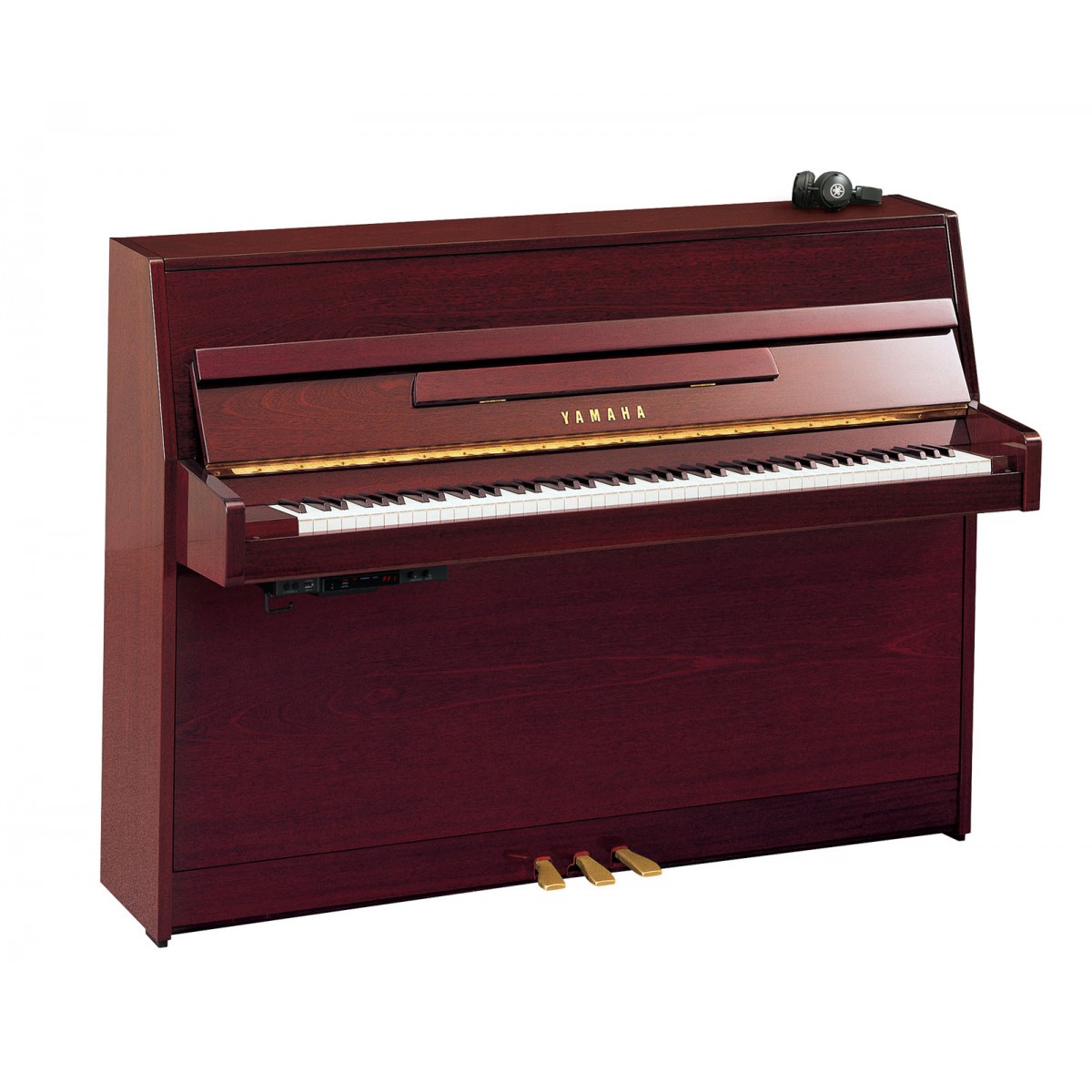 Yamaha B1 SC3 Silent Klavier Mahagoni - Ansicht: schräg frontal