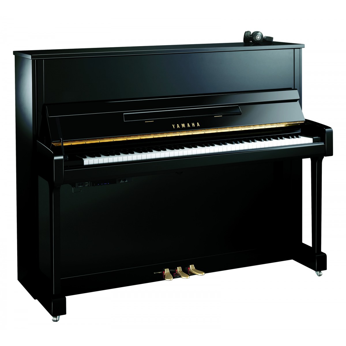 Klavier mieten Yamaha B3 SC2 Silent Klavier Miete, schwarz