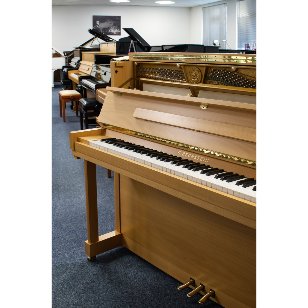 C. Bechstein Klavier Residence Classic 118 - Ansicht geöffnet 