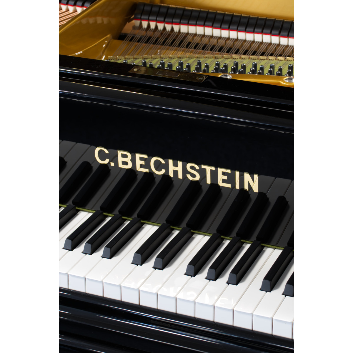 C. Bechstein Flügel, BECHSTEIN gebraucht, Modell A-185, Ansicht: Klaviatur