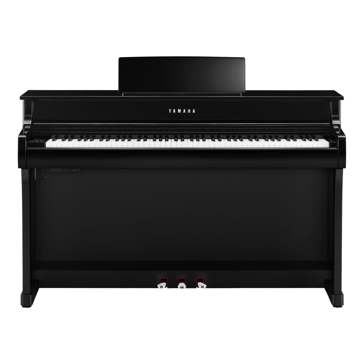 Yamaha CLP 835 PE E-Piano - schwarz hochglanzpoliert, Ansicht: frontal