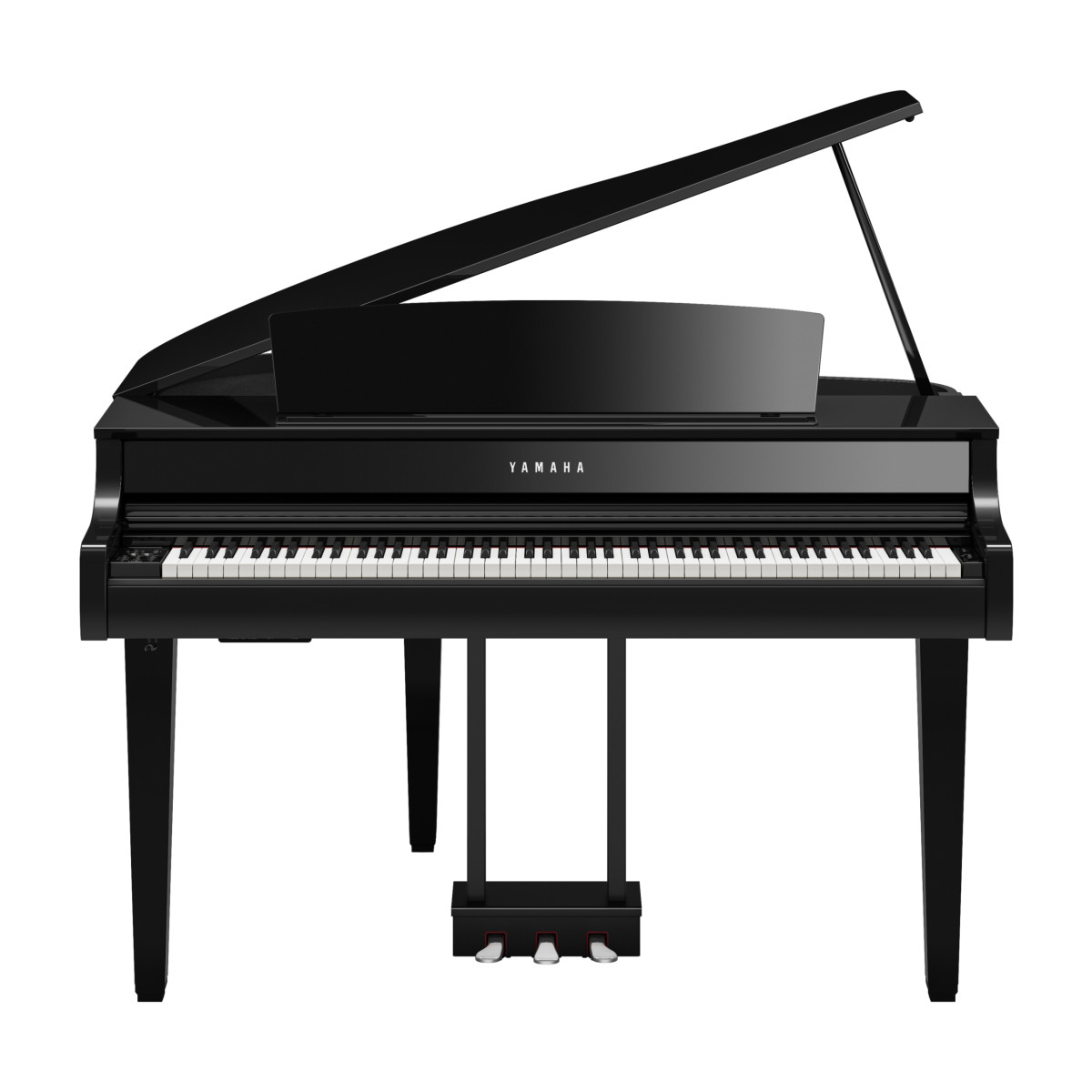 Yamaha Clavinova Digitalpiano Digitalflügel CLP 865GP - schwarz hochglanzpoliert, Ansicht: frontal