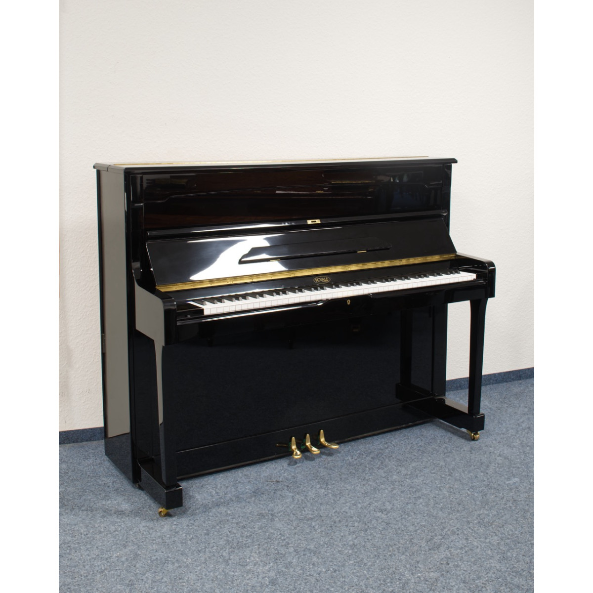 Royale Classic Klavier, Modell 49FRA, schwarz, gebraucht kaufen bei Pianelli, Ansicht: frontal