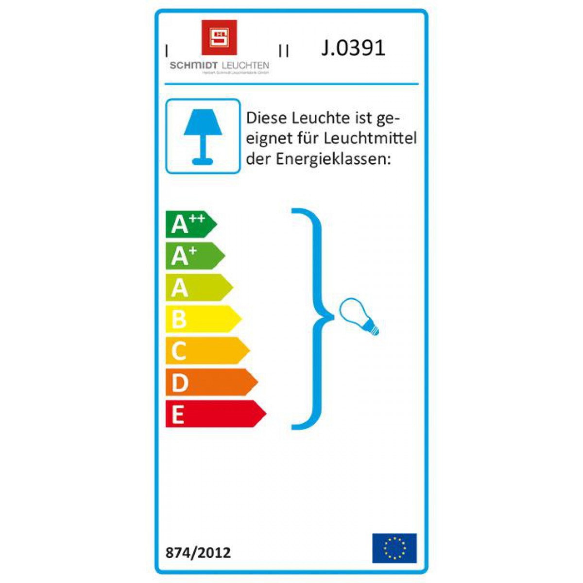 Jahn Leuchte L391xx Energieklassen