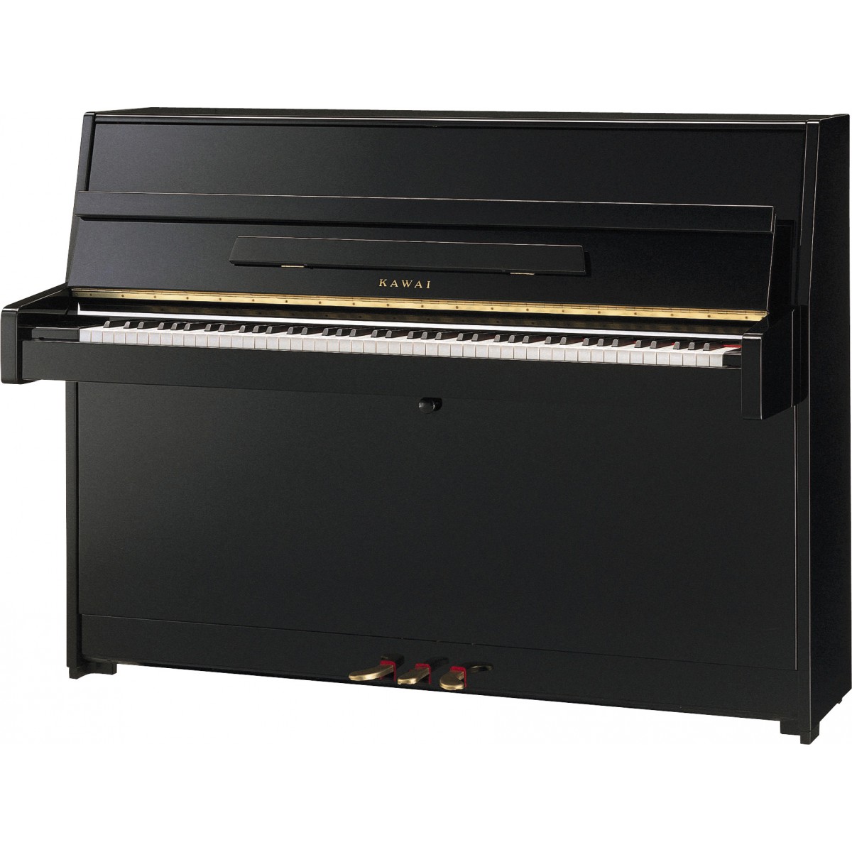 Kawai K15 E Klavier schwarz, Ansicht: frontal