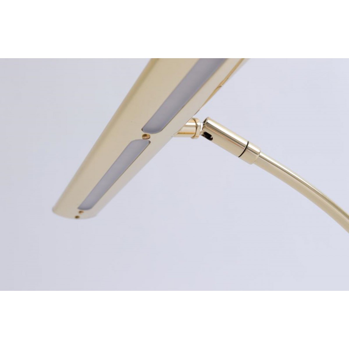 Klavierlampe LED Messing poliert