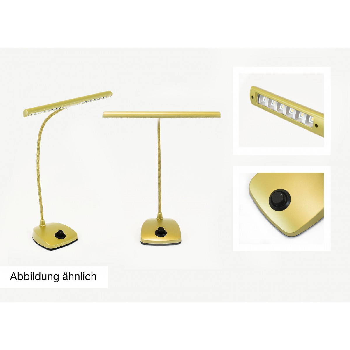 Klavierleuchte gold