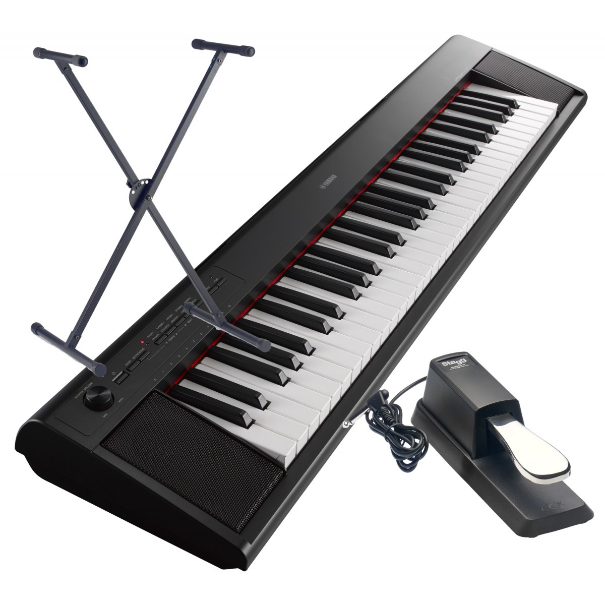 Keyboard Yamaha NP 12 B im Set mit St nder und Pedal