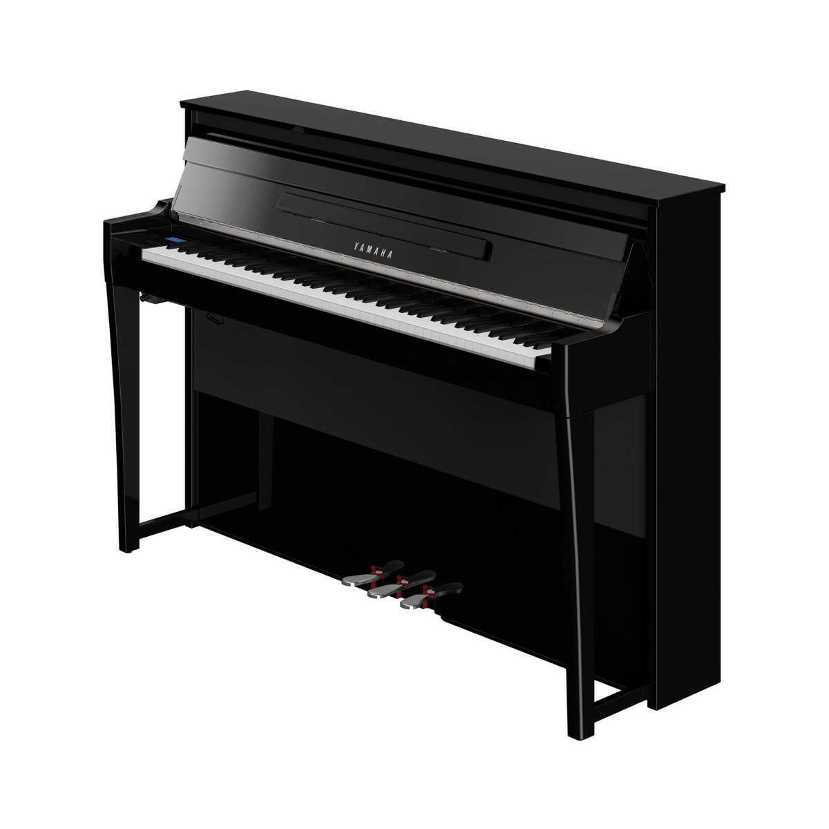 Yamaha NU1XA AvantGrand schwarz Hochglanz Ansicht: schräg frontal