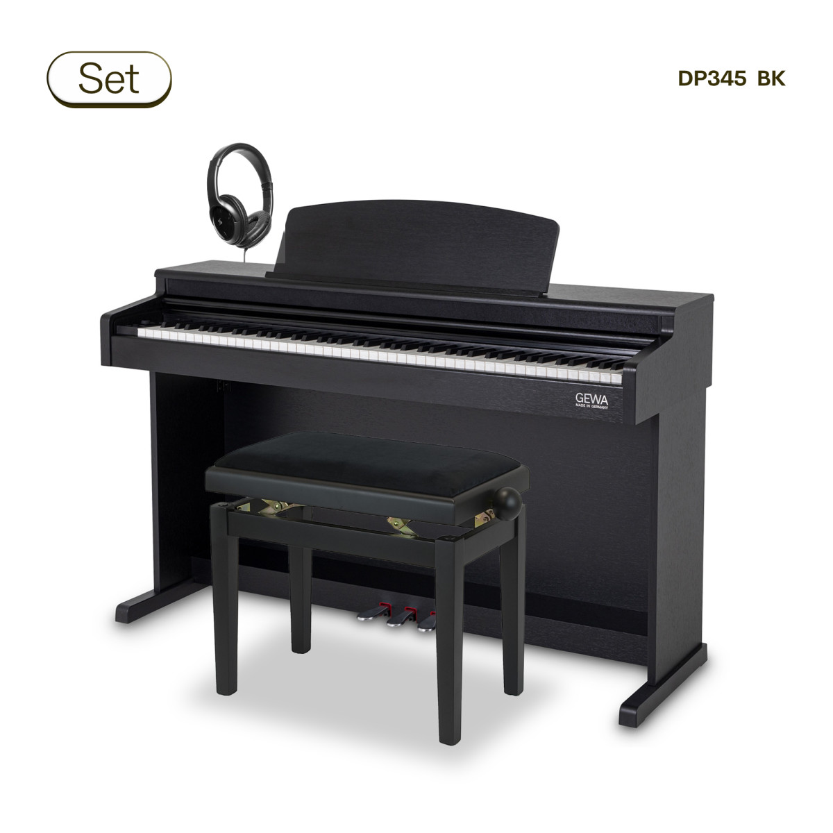 Pianelli GEWA DP345 schwarz Set