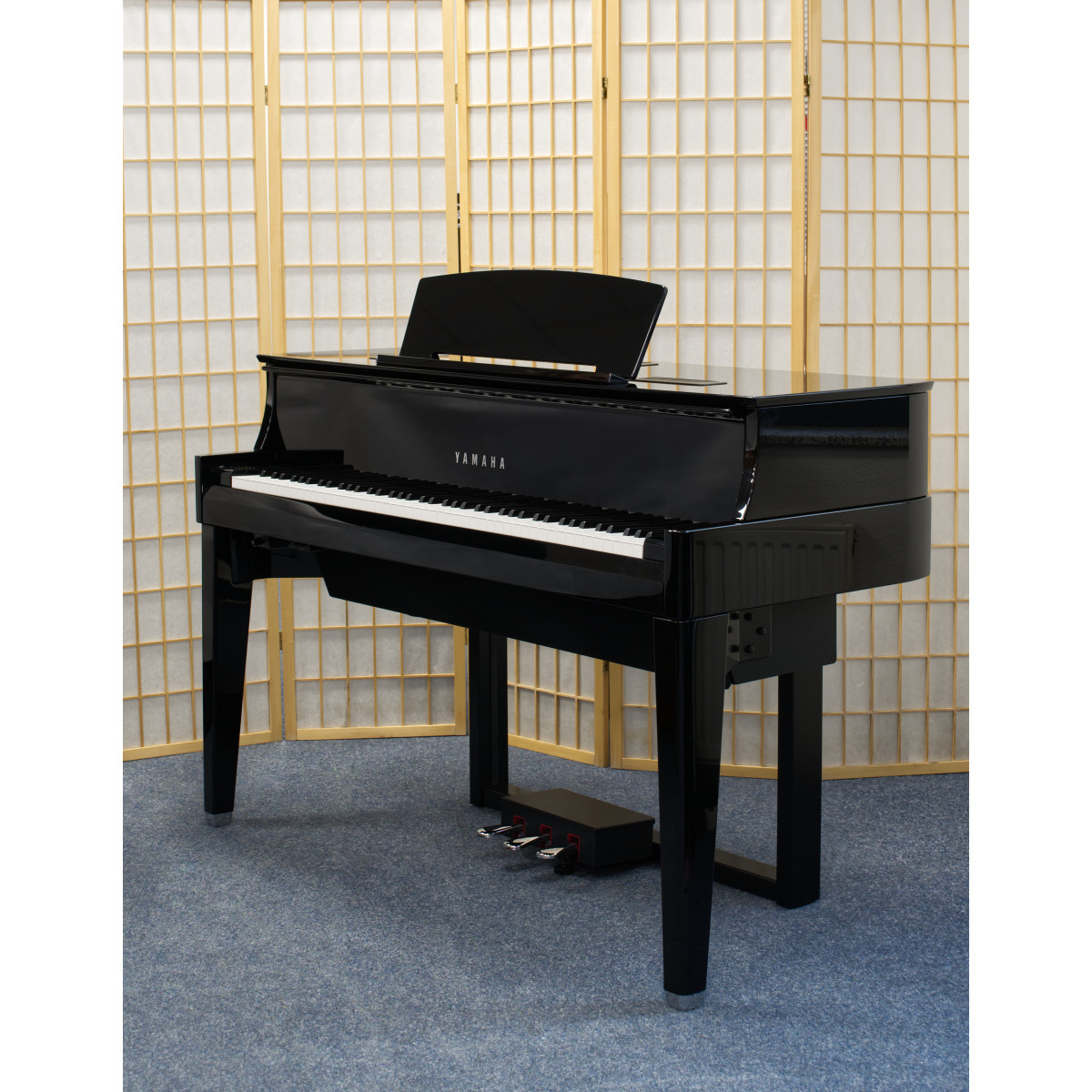 Pianelli Yamaha N1X Avant Grand Hybrid Piano gebrauchter Mietrückläufer, Ansicht: frontal