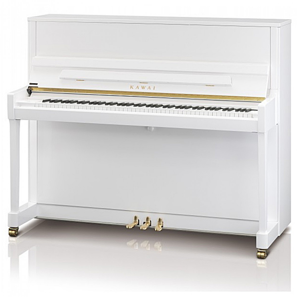 Kawai K300 Klavier weiß, Ansicht: frontal