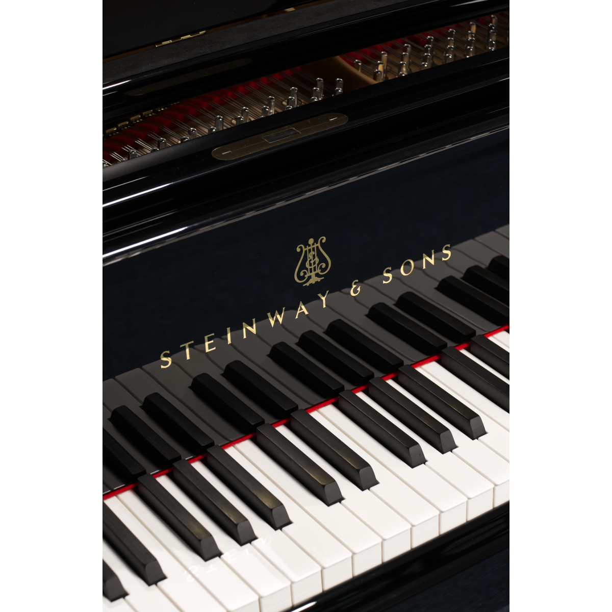 Steinway & Sons Flügel, M170, gebraucht, Bj. 1922, Ansicht: Klaviatur