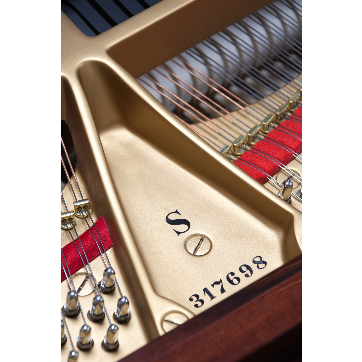 Pianelli Steinway & Sons Flügel, S-155, Palisander, gebraucht, Bj. 1945, Ansicht: Seriennummer