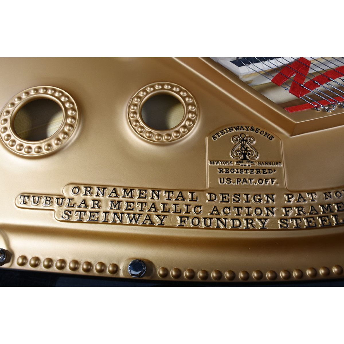 Steinway & Sons Modell A-188 Gussplatte hinten