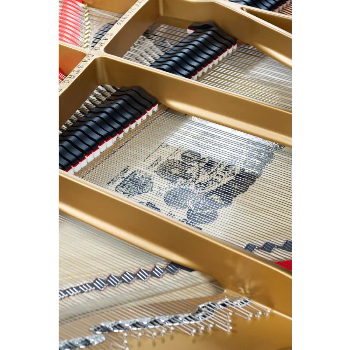 Steinway & Sons Flügel, Modell D-274, Bj. 1893, Ansicht: Details Innen, Hammerköpfe