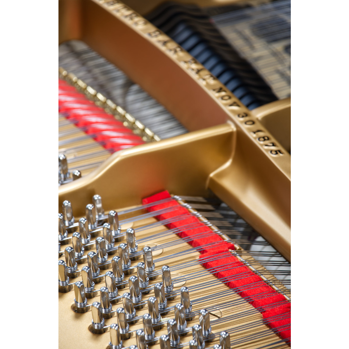 Steinway & Sons Flügel, Modell D-274, Bj. 1893, Ansicht: Stimmwirbel