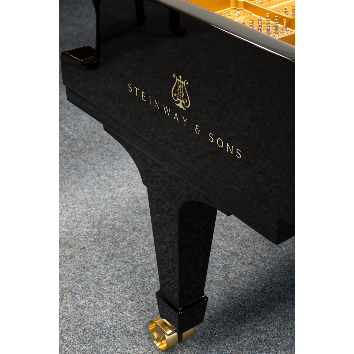 Steinway & Sons Flügel, Modell D-274, Bj. 1893, Ansicht: Details Außenseite