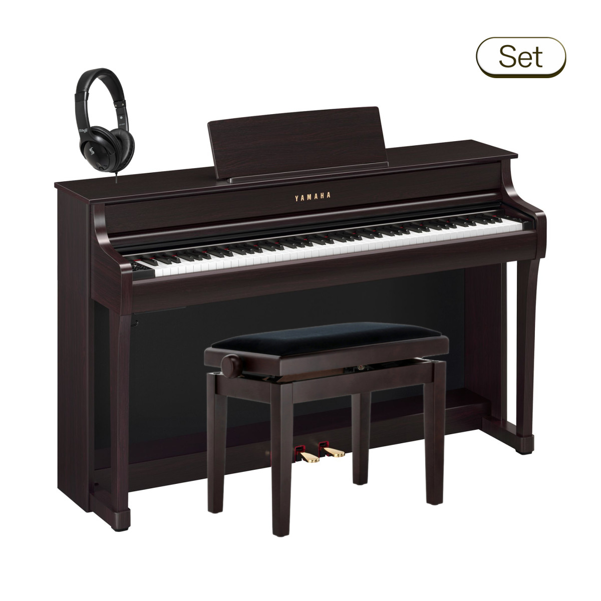 Yamaha Clavinova CLP 835 R E-Piano Set - Rosenholz - inkl. Klavierbank und Kopfhörer kaufen bei Pianelli