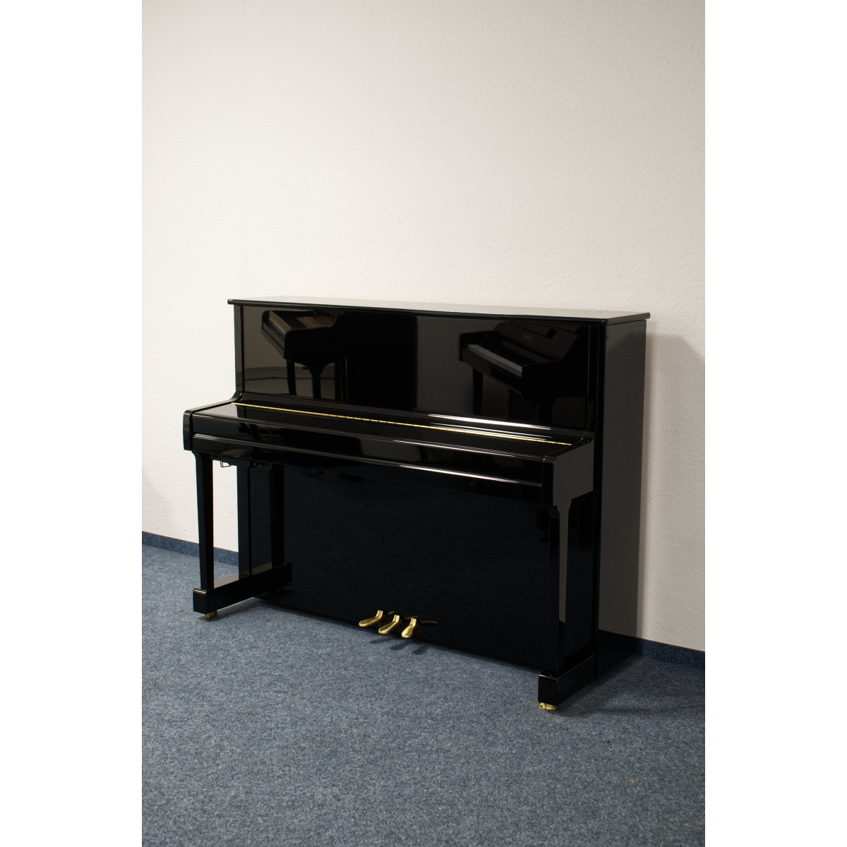 Yamaha P116 SH2 Silent Klavier Schwarz Hochglanz poliert - gebraucht - Ansicht: frontal