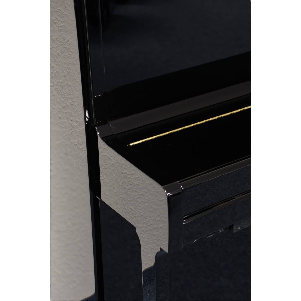 Yamaha P116 SH2 Silent Klavier Schwarz Hochglanz poliert - gebraucht - Ansicht: geschlossen nah