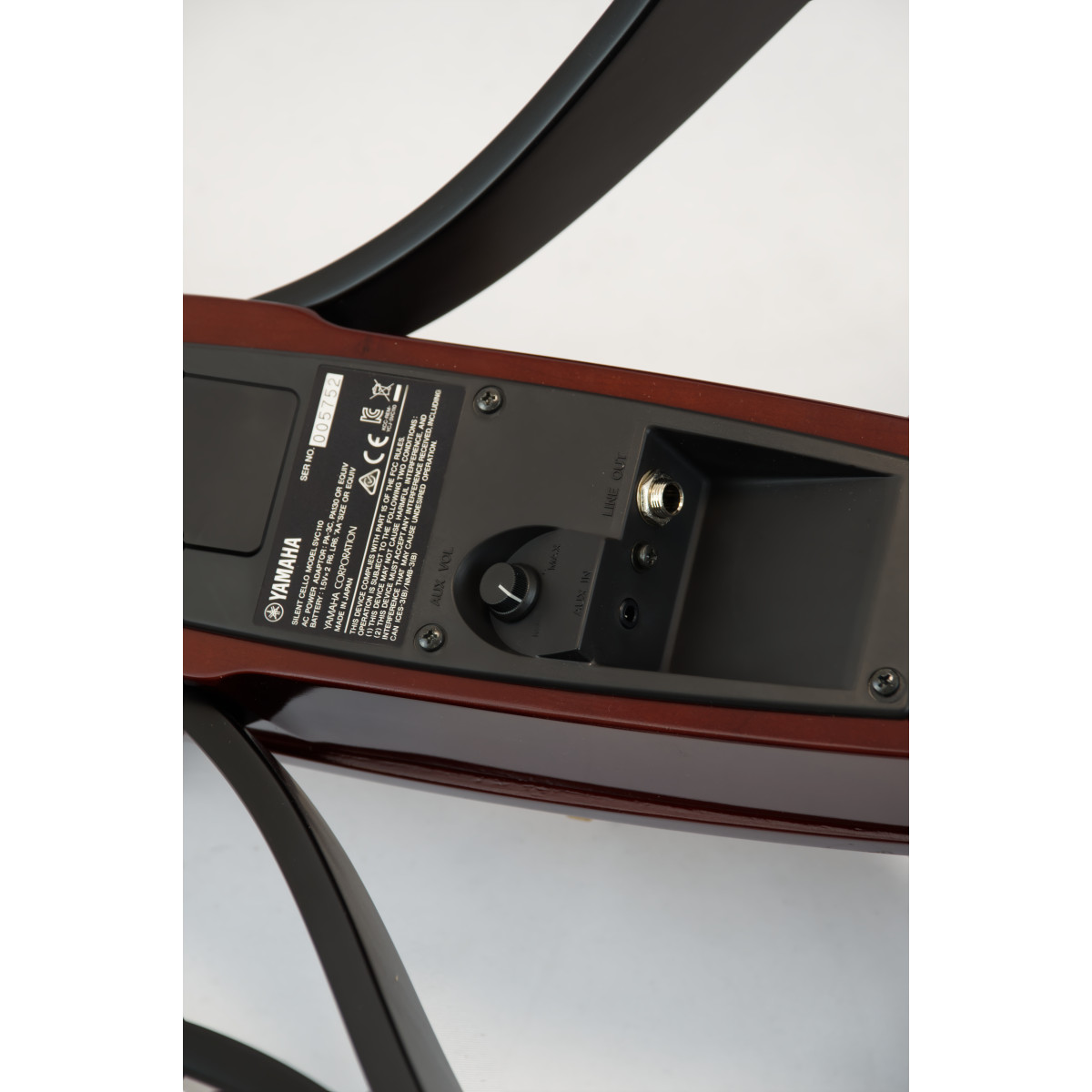 Yamaha Silent Cello SVC 110, B Ware, Ansicht: hinten