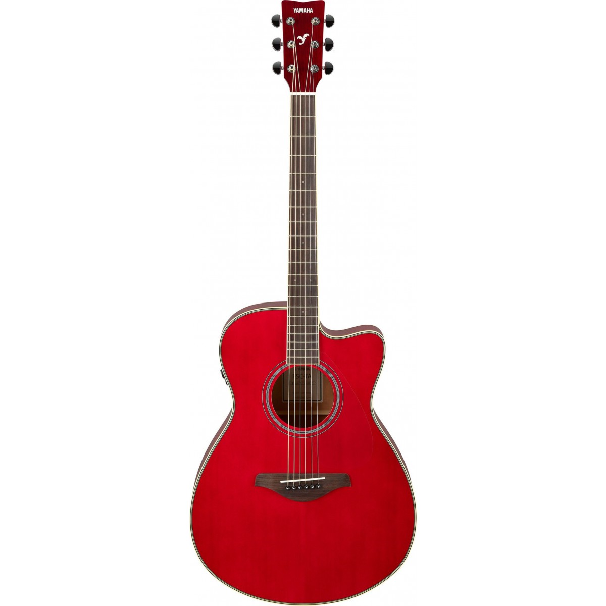 Yamaha_FSC-TA_RR_Ruby_ Red_ Westerngitarre_Transacoustic_Gitarre_Rot