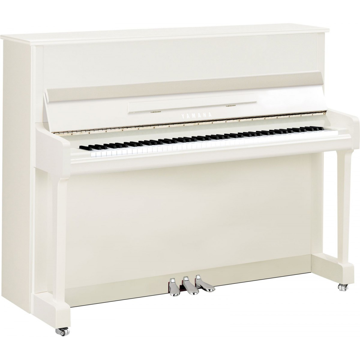 Yamaha P116 Klavier Weiss Chrom Silber