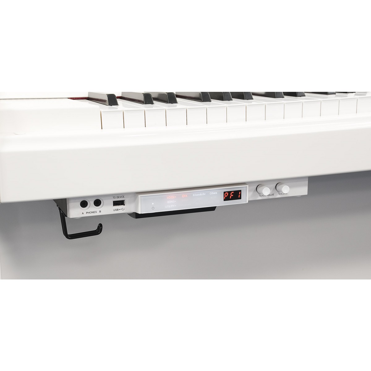 Yamaha B2 TC3 Silent Piano PWH - Weiß Hochglanz, Ansicht Silent System
