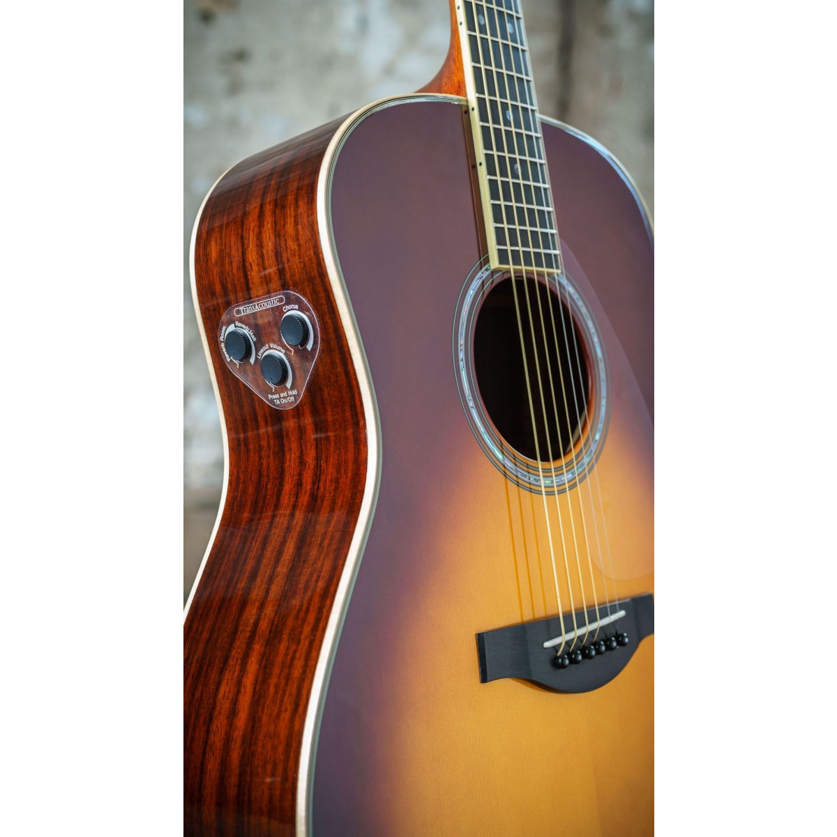 Yamaha_TransAcoustic_Gitarre_LL_TA_BS_Brown_Sunburst_Regler_Elektronik