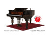 Pianocarpet Flügel Teppich XL Rechteckig - Farbe wählbar - Maßanfertigung