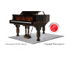 Pianocarpet Flügel Teppich XL Rechteckig - Farbe wählbar - Maßanfertigung