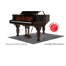 Pianocarpet Flügel Teppich XL Rechteckig - Farbe wählbar - Maßanfertigung
