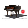 Pianocarpet Flügel Teppich XL Rechteckig - Farbe wählbar - Maßanfertigung