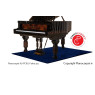 Pianocarpet Flügel Teppich XL Rechteckig - Farbe wählbar - Maßanfertigung