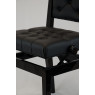 Pianelli Exklusiver Pianostuhl mit Lehne, schwarz poliert, Polster aus Kunstleder, Ansicht: nah
