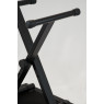 Pianelli Keyboardbank, Keyboardhocker, klappbar, schwarz matt mit Kunstleder Polster, Ansicht: Beine