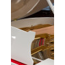 Steinway & Sons Flügel, O-180, weiss Hochglanz, Baujahr 1901, Ansicht: Notenpult