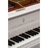 Steinway & Sons Flügel, O-180, weiss Hochglanz, Baujahr 1901, Ansicht: Klaviatur
