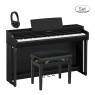 Yamaha CLP 825 B E-Piano - schwarz matt - im Set mit Klavierbank und Stereokopfhörern günstig kaufen bei Pianelli.de