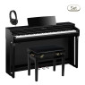 Yamaha CLP 825 PE E-Piano - schwarz Hochglanz - im Set mit Klavierbank und Stereokopfhörern bestellen bei Pianelli.de