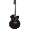 Yamaha CPX600 BL Black Westerngitarre mit Tonabnehmer Schwarz