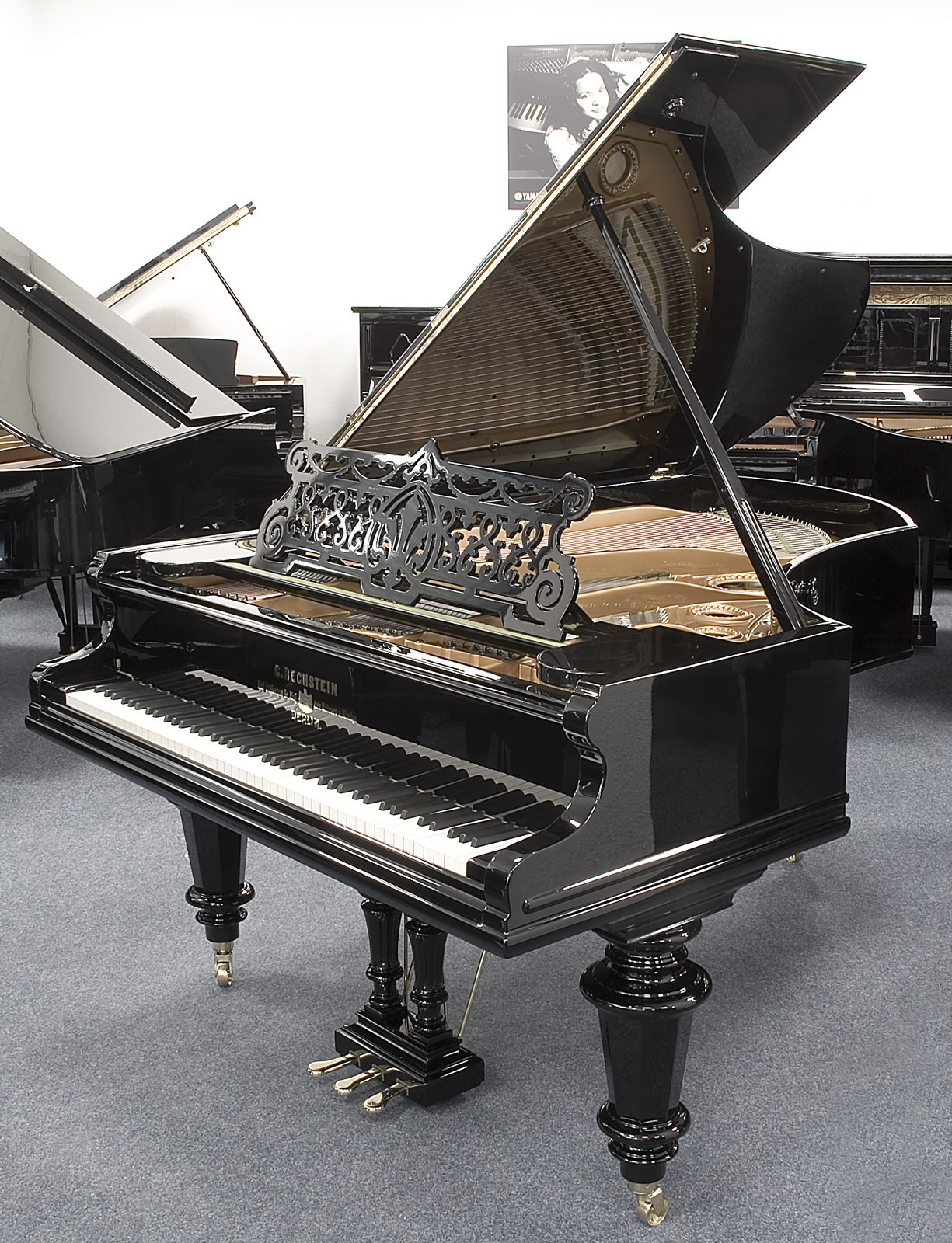 C. Bechstein Flügel, 200 cm, BECHSTEIN gebraucht, 5 J. Garantie